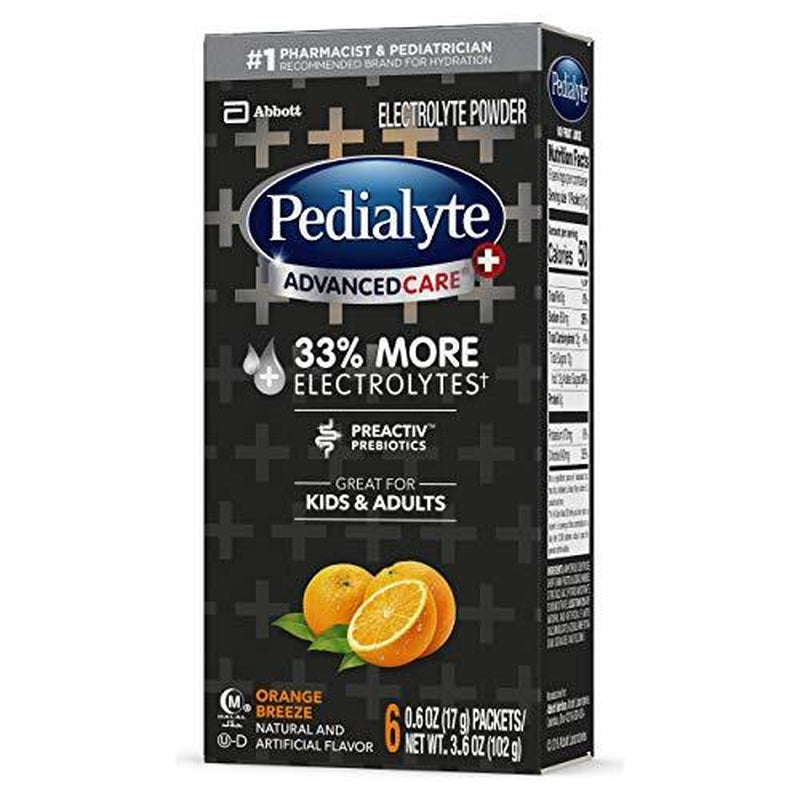 Pedialyte Advancedcare plus Electrolyte Powder Packets Berry Frost 6 Count