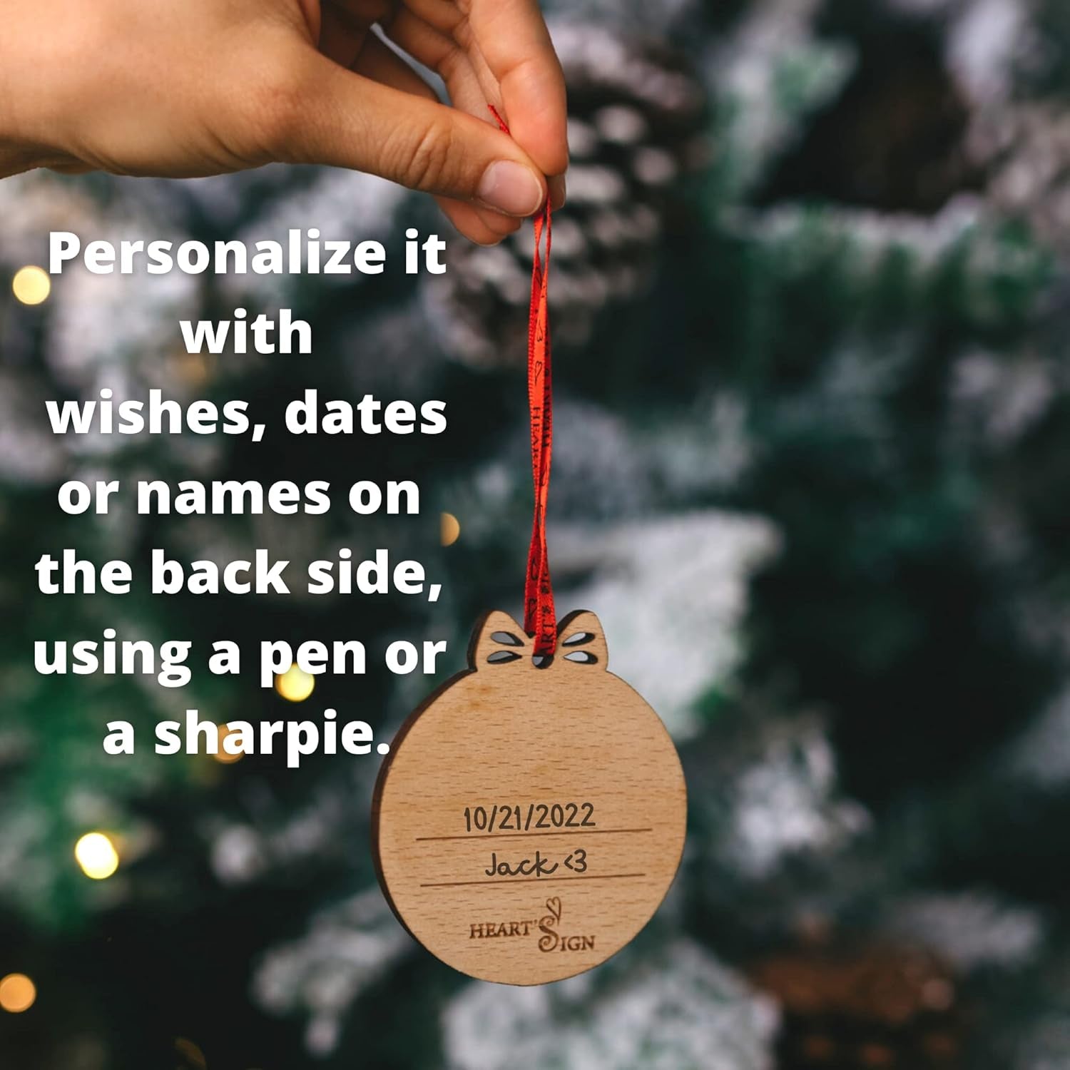 Set of 3 Babys First Christmas Photo Frame Ornament 2024 | My First Christmas Ornament with Photo Frame | Babys 1St Christmas Ornament 2024