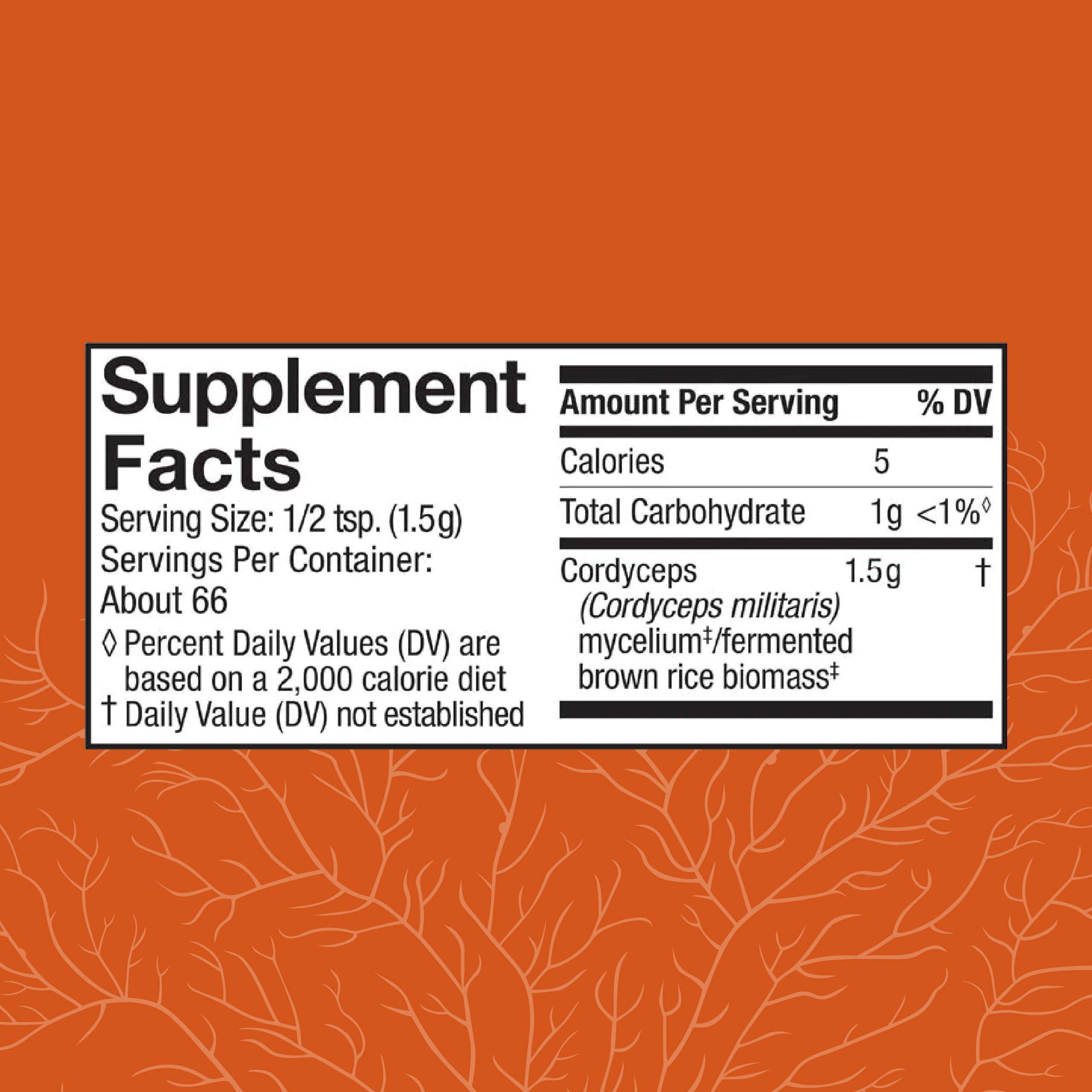 Cordyceps Powder - 3.5 Oz (66 Servings)