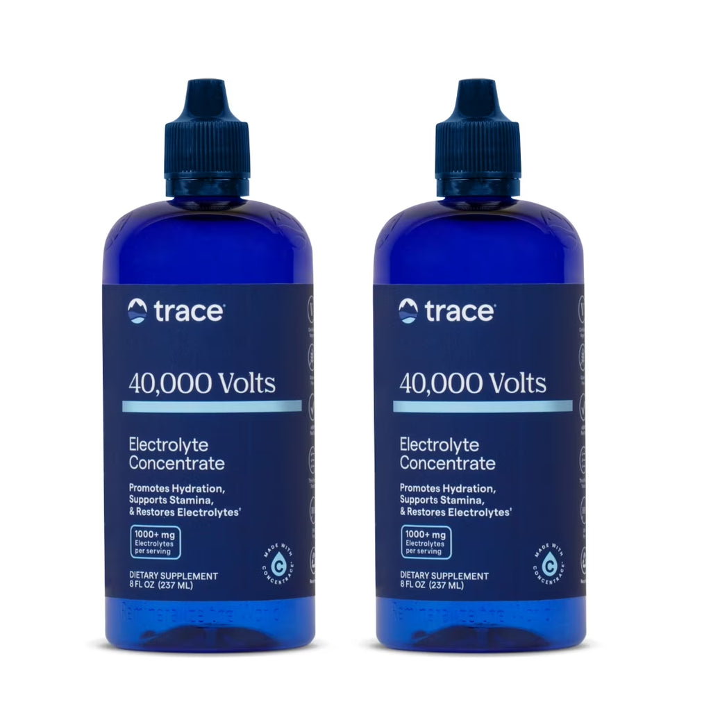 40,000 Volts - Concentrate Supplement Drops for Electrolyte Support - Support Muscle Health & Vitality - Workout Drink to Aid Hydration - 8 Fl Oz (Pack of 2) (96 Servings)