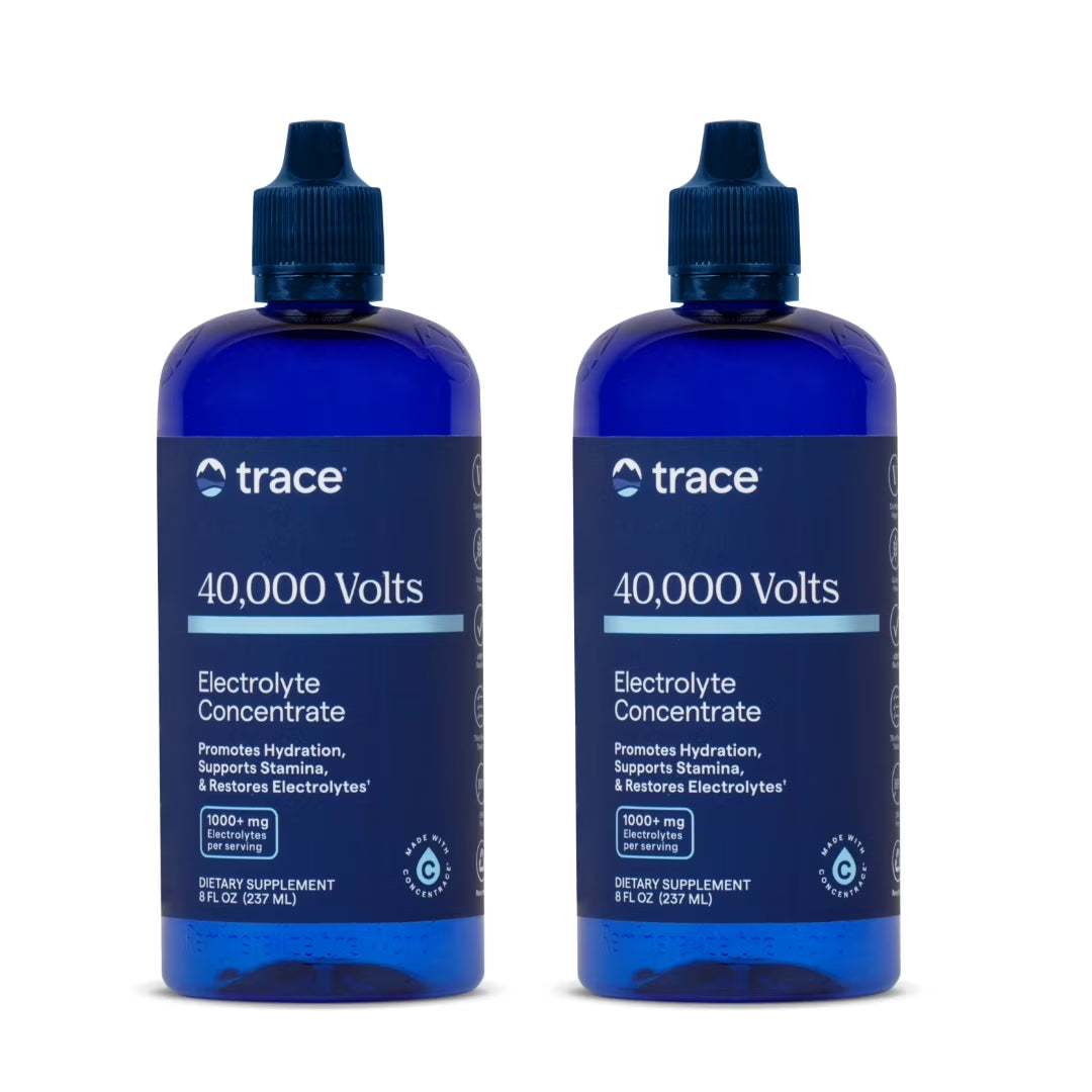 40,000 Volts - Concentrate Supplement Drops for Electrolyte Support - Support Muscle Health & Vitality - Workout Drink to Aid Hydration - 8 Fl Oz (Pack of 2) (96 Servings)