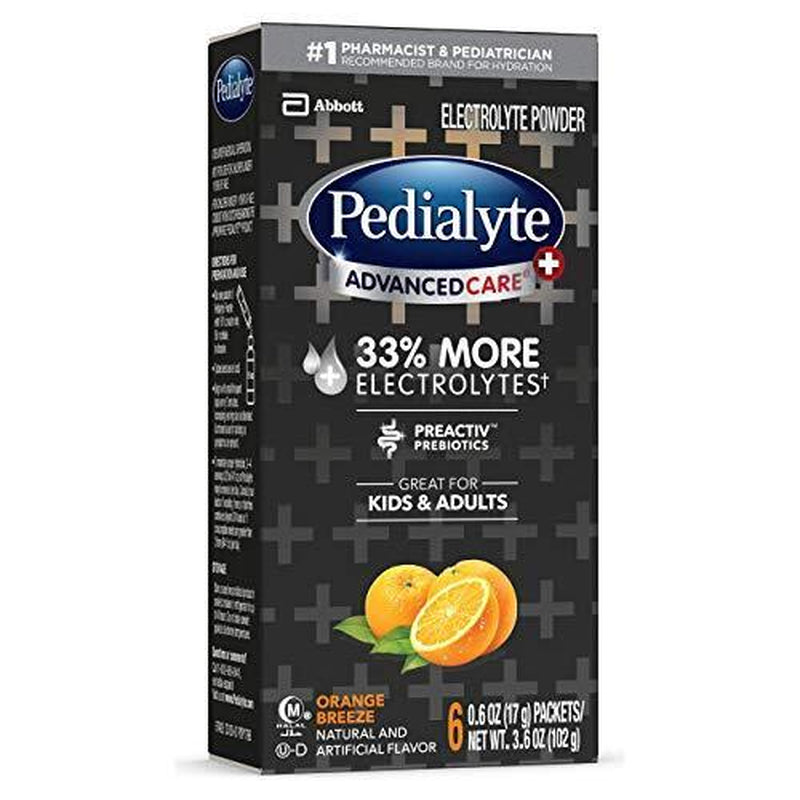 Pedialyte Advancedcare plus Electrolyte Powder Packets Berry Frost 6 Count