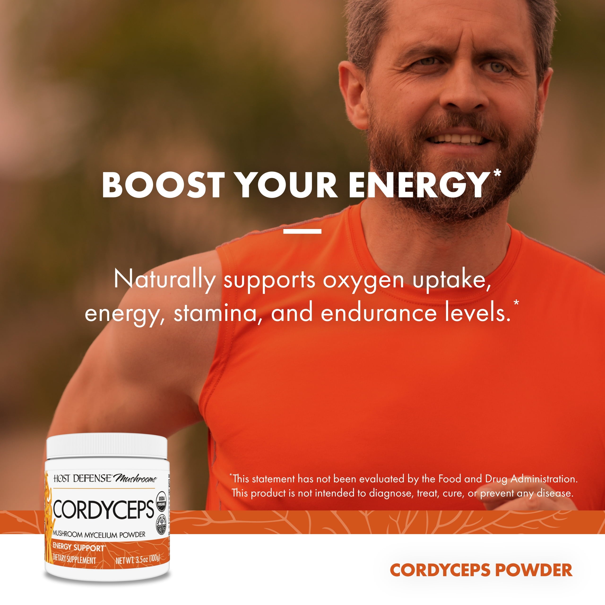 Cordyceps Powder - 3.5 Oz (66 Servings)
